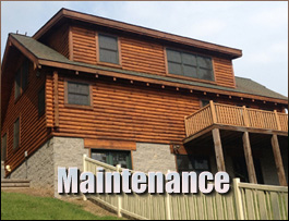  Helton, Kentucky Log Home Maintenance